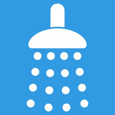 Duş düz vektör simgesi