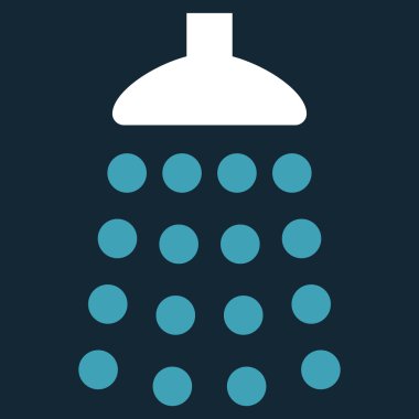 Duş düz vektör simgesi