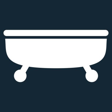 Küvet düz vektör simgesi