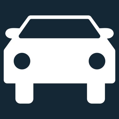 Araba düz vektör simgesi