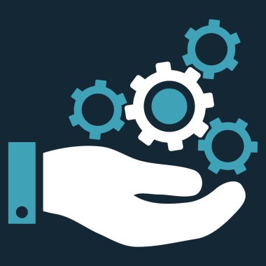 Mekanik Servisi düz vektör simgesi