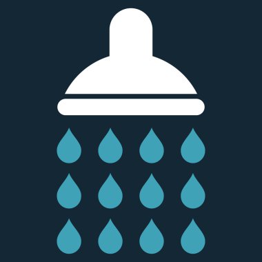 Duş düz vektör simgesi