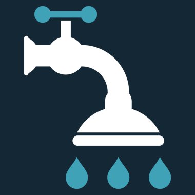 duş tap düz vektör sembolü