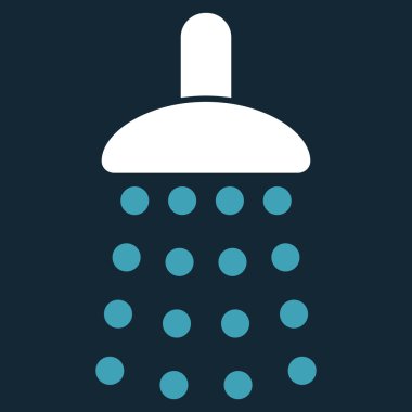 Duş düz vektör simgesi