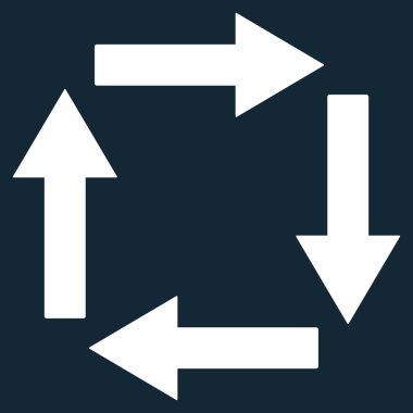 Circulation Arrows Flat Vector Symbol