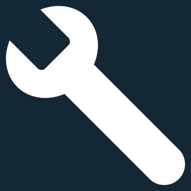 Wrench Flat Vector Symbol