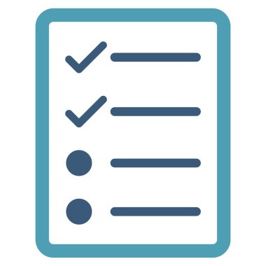 Checklist Page Flat Vector Symbol