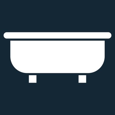 Küvet düz vektör simgesi