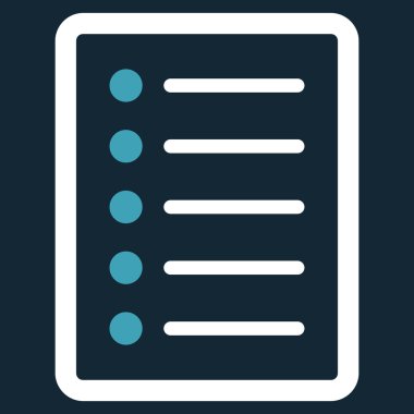 List Page Flat Vector Symbol