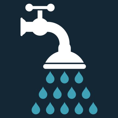 duş tap düz vektör sembolü