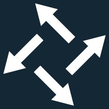 Vektör simge santrifüj oklar düz