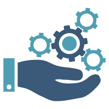 Mekanik Servisi düz vektör simgesi