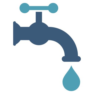 Water Tap Flat Vector Symbol