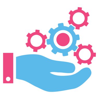 Mekanik Servisi düz vektör simgesi