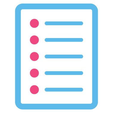 List Page Flat Vector Symbol