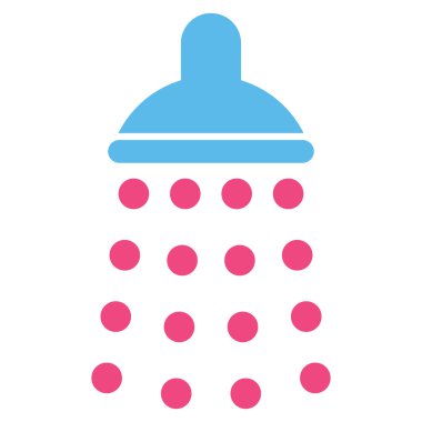 Duş düz vektör simgesi