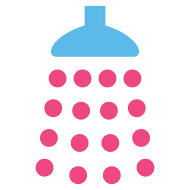 Duş düz vektör simgesi