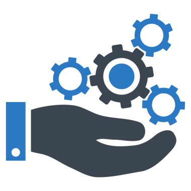 Mekanik Servisi düz vektör simgesi