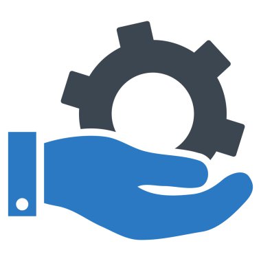 Hizmet düz vektör simgesi