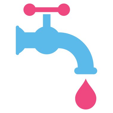 Water Tap Flat Vector Symbol