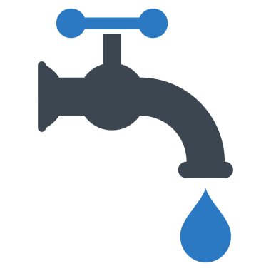 Water Tap Flat Vector Symbol