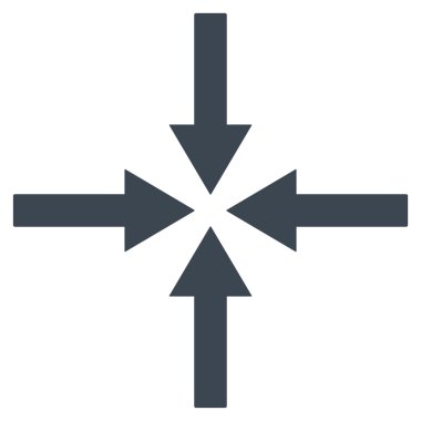 Etkisi oklar düz vektör simgesi