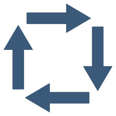 Circulation Arrows Flat Vector Symbol