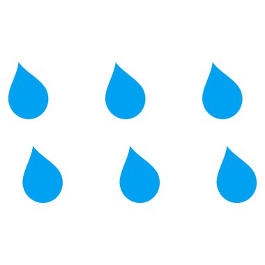 Damla düz vektör simgesi