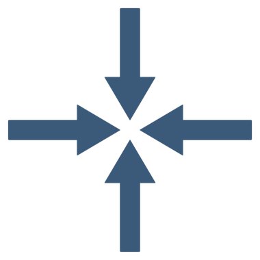 Etkisi oklar düz vektör simgesi