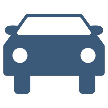 Araba düz vektör simgesi