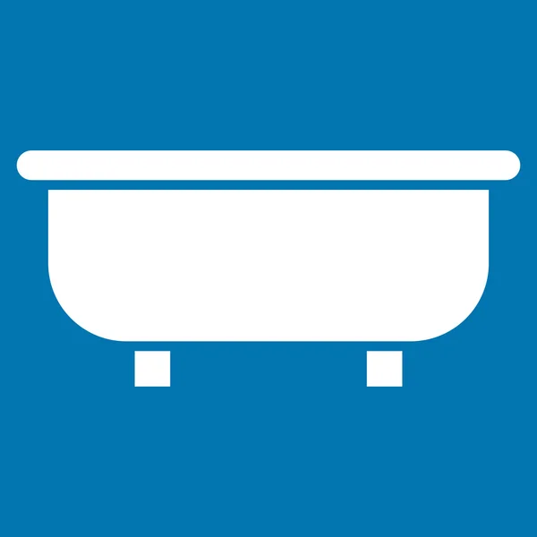 Symbole de vecteur plat de baignoire — Image vectorielle