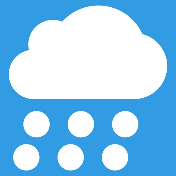 Symbole vectoriel plat nuage de pluie — Image vectorielle