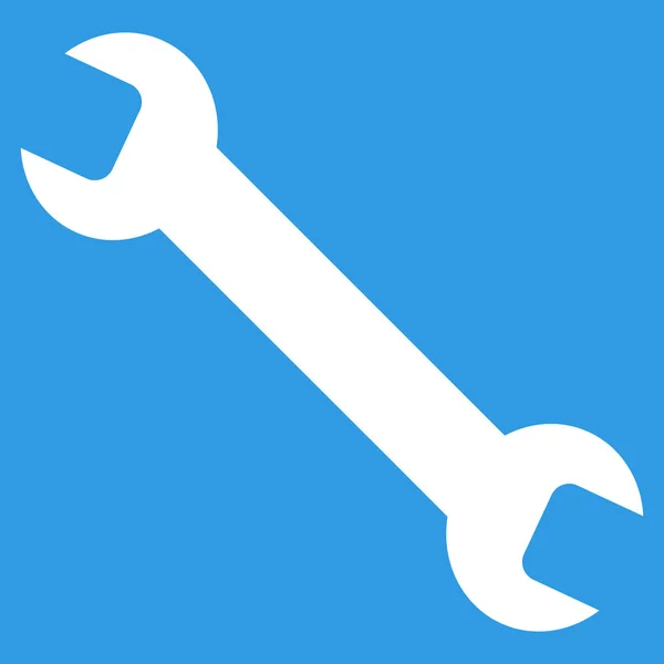 Wrench Flat Vector Symbol — Stock vektor