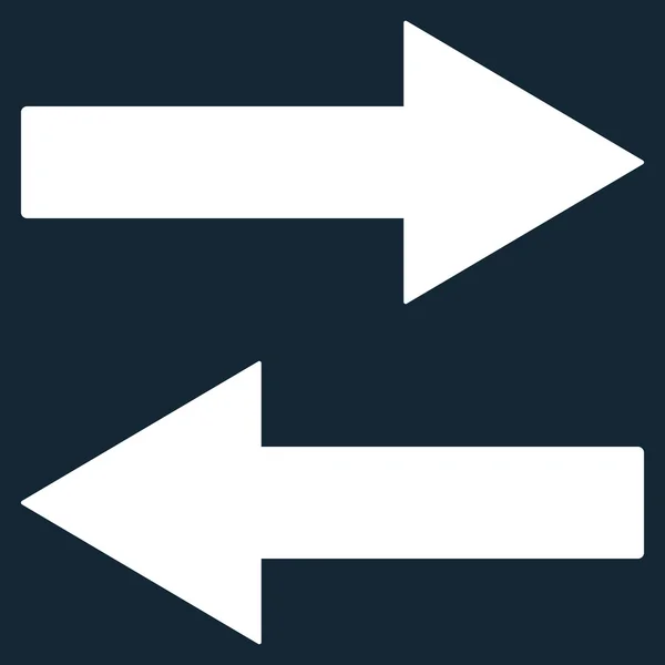 Horizontal Flip Arrows Flat Vector Symbol — Stockvector
