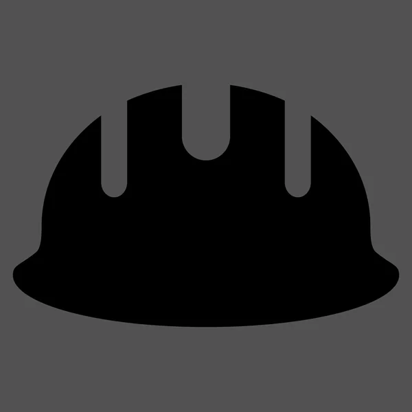 Builder Hardhat Flat Vector Symbol — Stock vektor