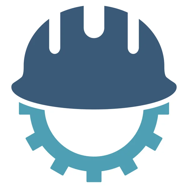 Symbole de vecteur plat de Hardhat de développement — Image vectorielle