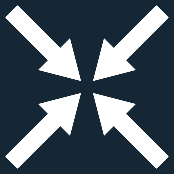 Center Arrows Flat Vector Symbol — 图库矢量图片