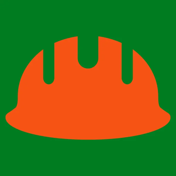 Builder Hardhat Flat Vector Symbol — Wektor stockowy