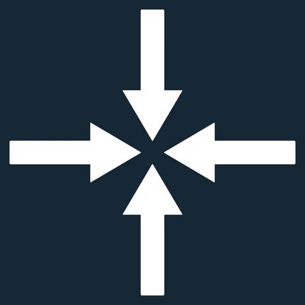 Simbol Vektor Datar Panah Dampak - Stok Vektor