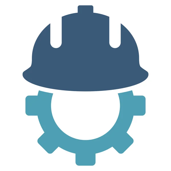 Ontwikkeling helm platte Vector symbool — Stockvector