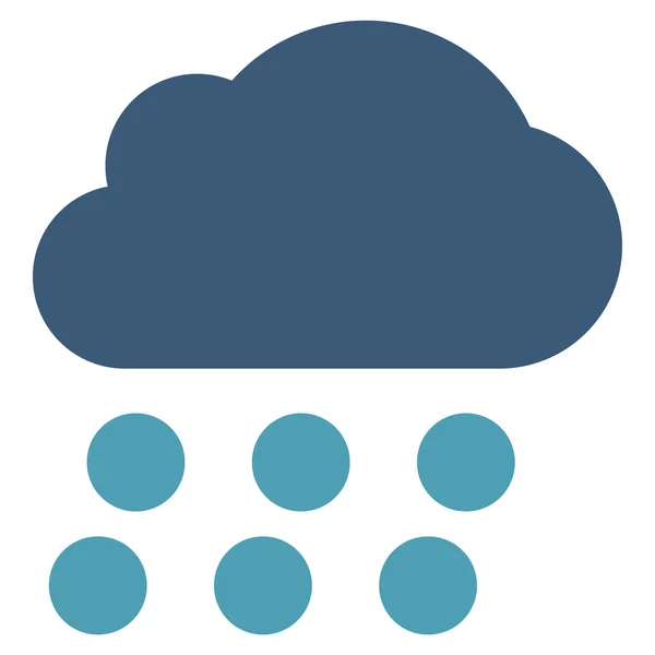 Symbole vectoriel plat nuage de pluie — Image vectorielle