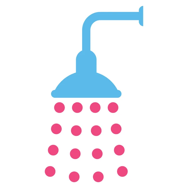 Symbole de vecteur plat de douche — Image vectorielle