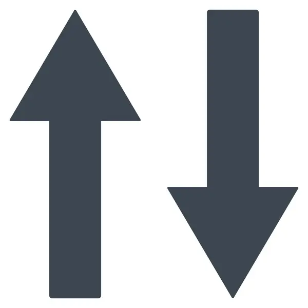 Vertical Flip Arrows Flat Vector Symbol — 图库矢量图片