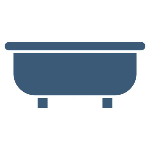 Bathtub Flat Vector Symbol — Stock Vector