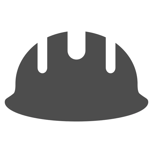 Builder Hardhat Flat Vector Symbol — Stockvector