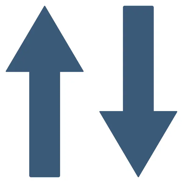 Flechas verticales Flechas plana Vector Símbolo — Vector de stock