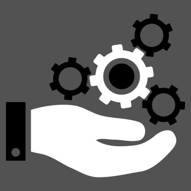 Mekanik Servisi düz vektör simgesi