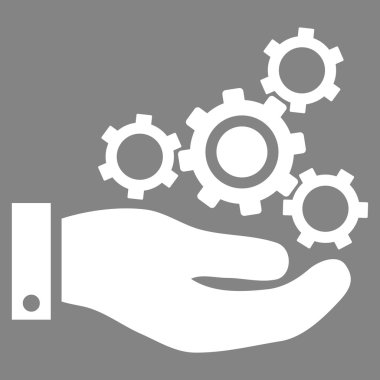 Mekanik Servisi düz vektör simgesi