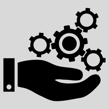 Mekanik Servisi düz vektör simgesi