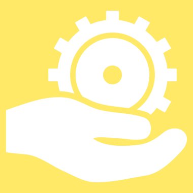 Geliştirme hizmet düz vektör simgesi